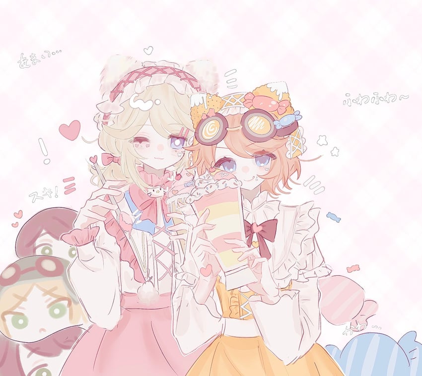 hello kitty, emma woods, and tracy reznik (sanrio and 2 more) drawn by kakki0211