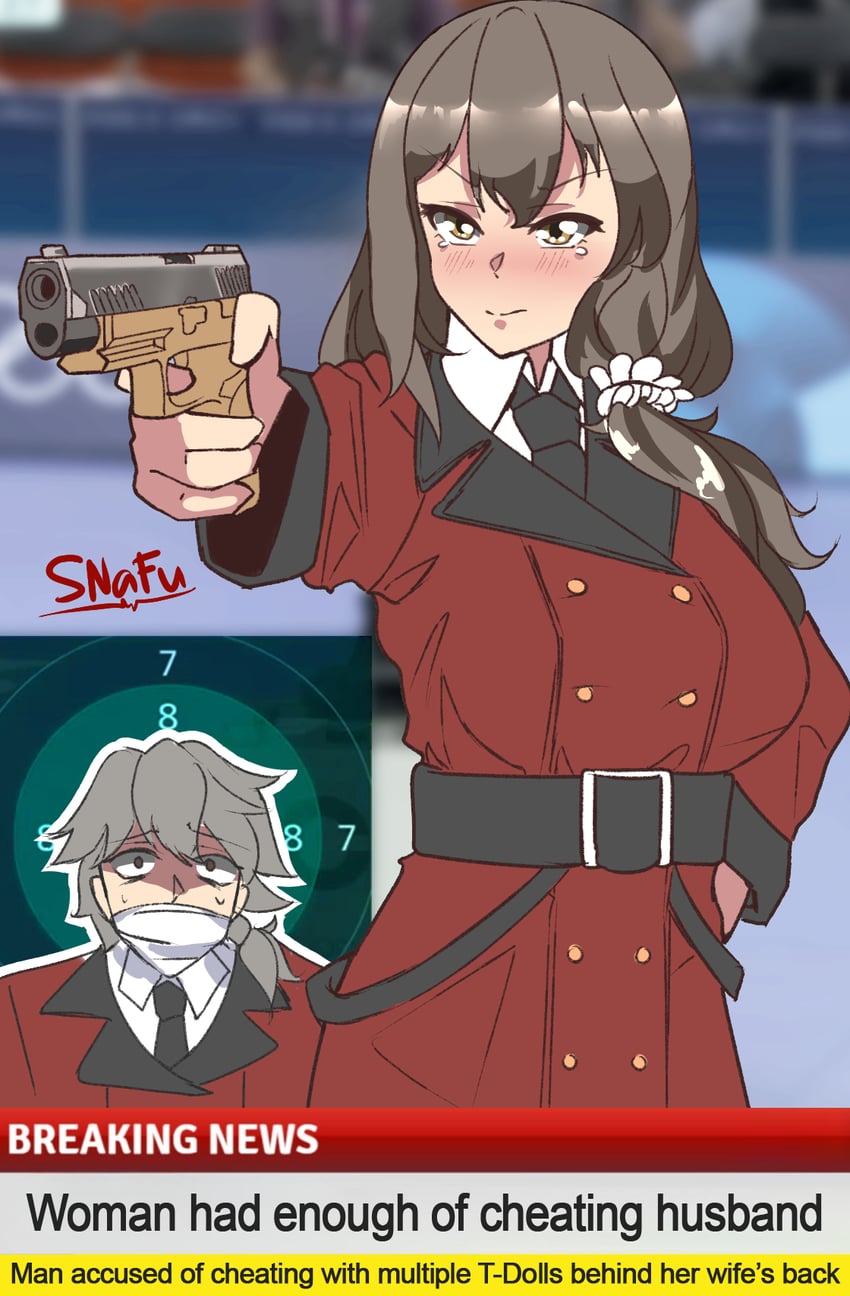 commander, helianthus, and yusuf dikec (girls' frontline and 1 more) drawn by snafu_(snafy_snu)