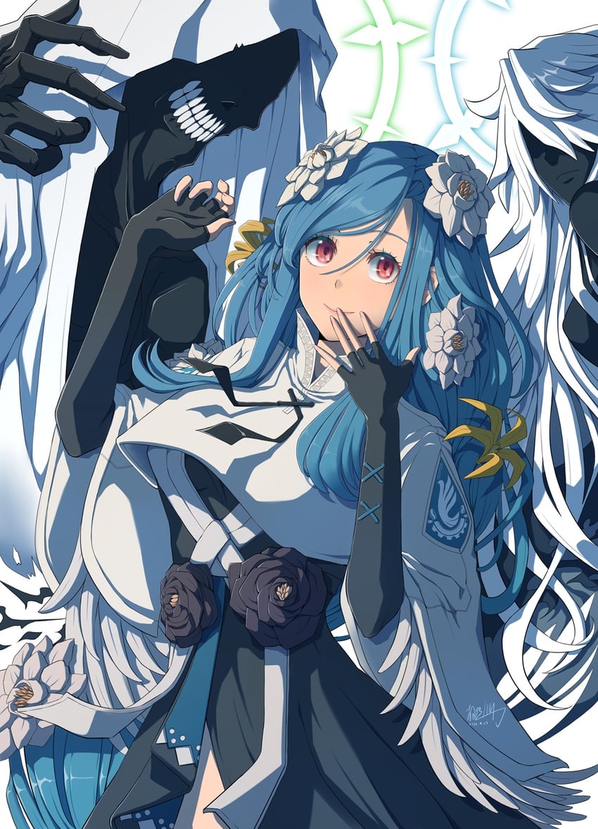 dizzy, necro, undine, and queen dizzy (guilty gear and 1 more) drawn by mariebell