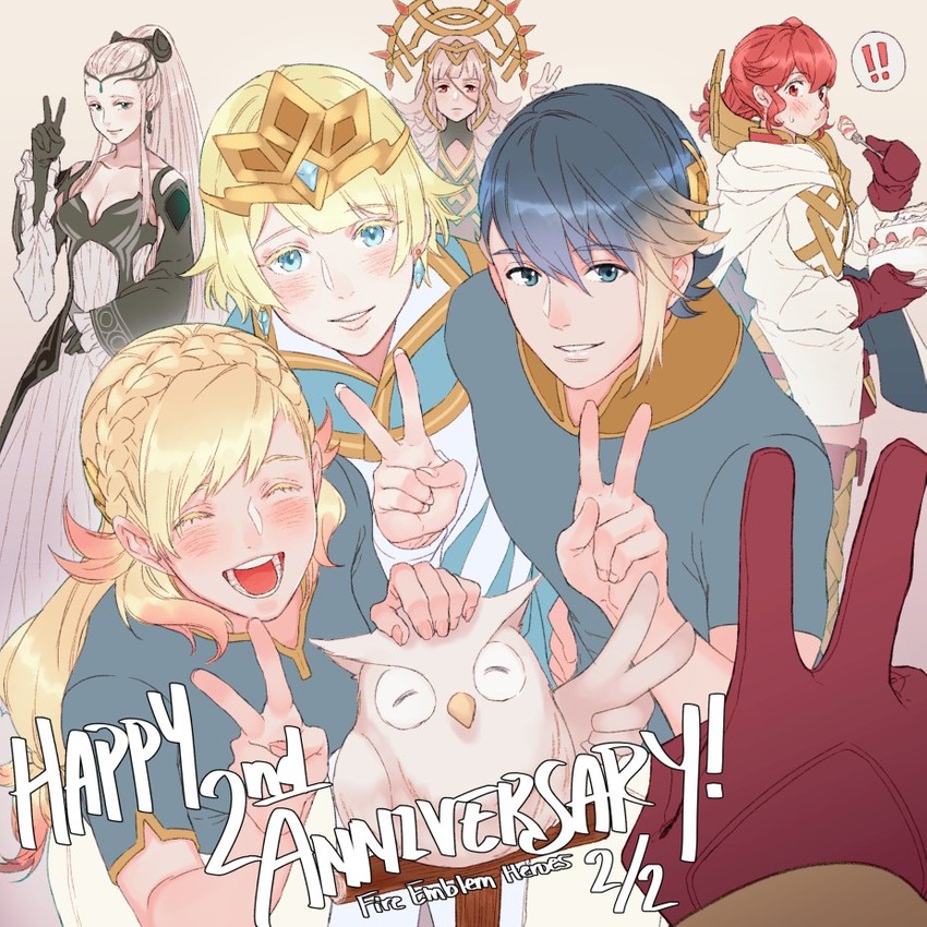 kiran, anna, sharena, fjorm, veronica, and 3 more (fire emblem and 1 more) drawn by krazehkai