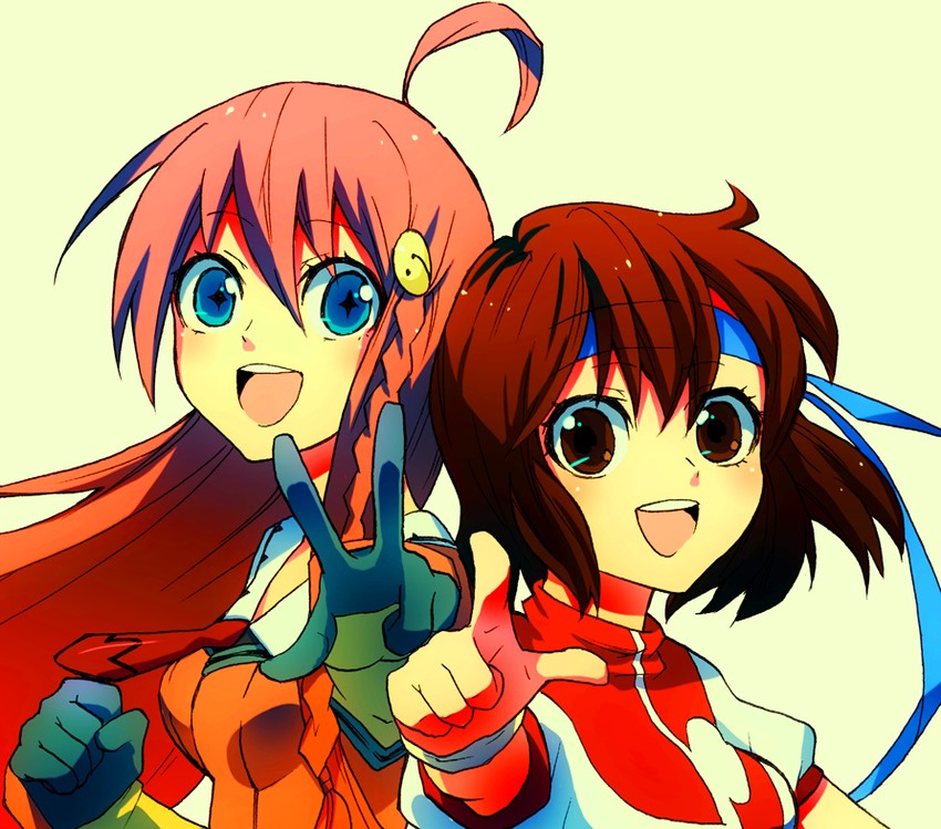 nono and takaya noriko (top wo nerae! and 1 more) drawn by ooha_maiko