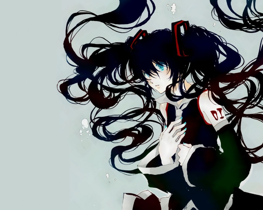 hatsune miku (vocaloid and 1 more) drawn by dhaniya