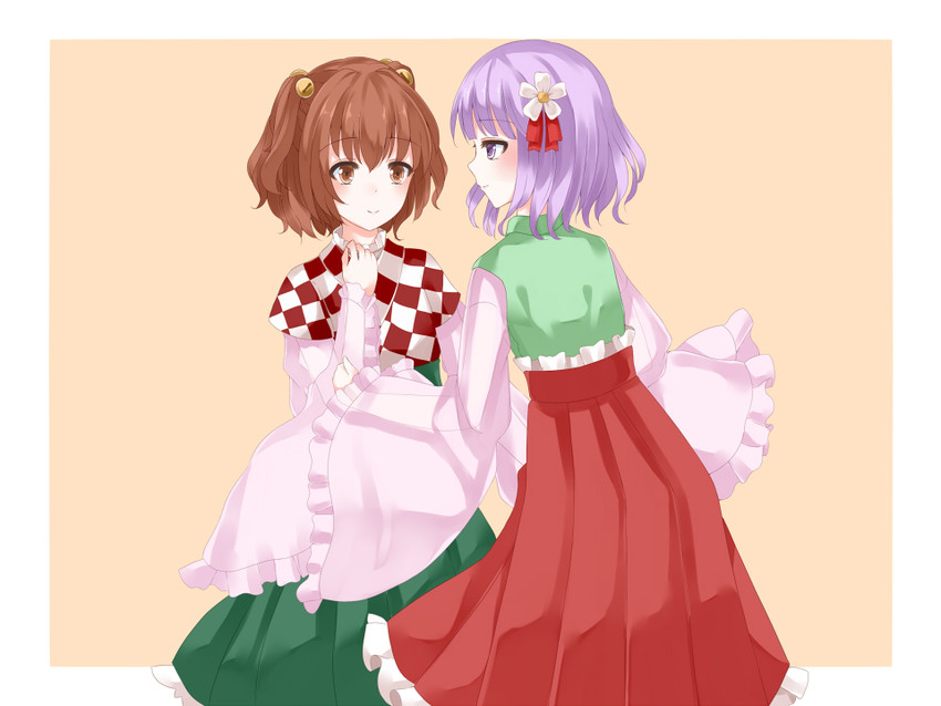 hieda no akyuu and motoori kosuzu (touhou) drawn by nanatuki13