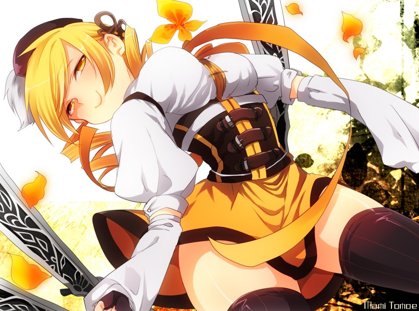 tomoe mami (mahou shoujo madoka magica) drawn by amaya_enaka