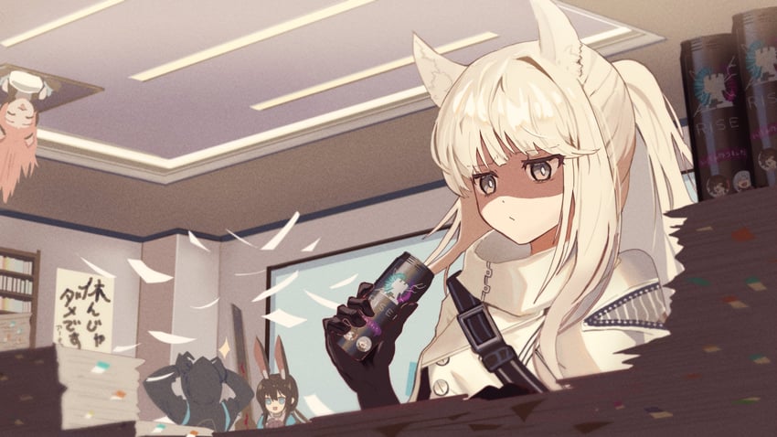 doctor, amiya, platinum, and gravel (arknights) drawn by yuki_ahiru