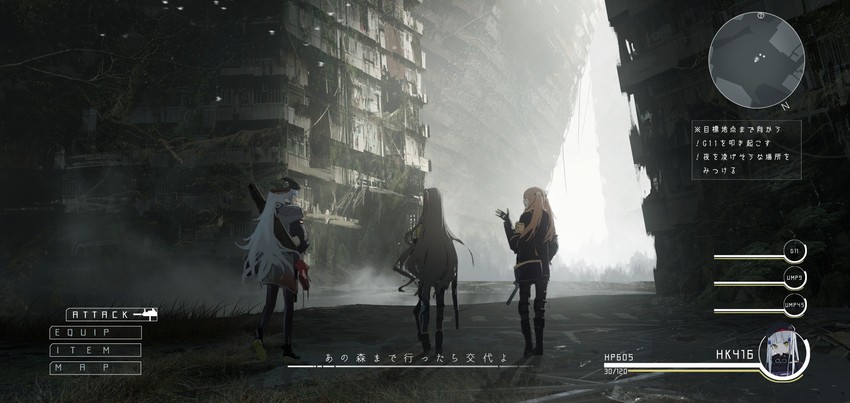 hk416, ump45, ump9, and g11 (girls' frontline) drawn by asteroid_ill