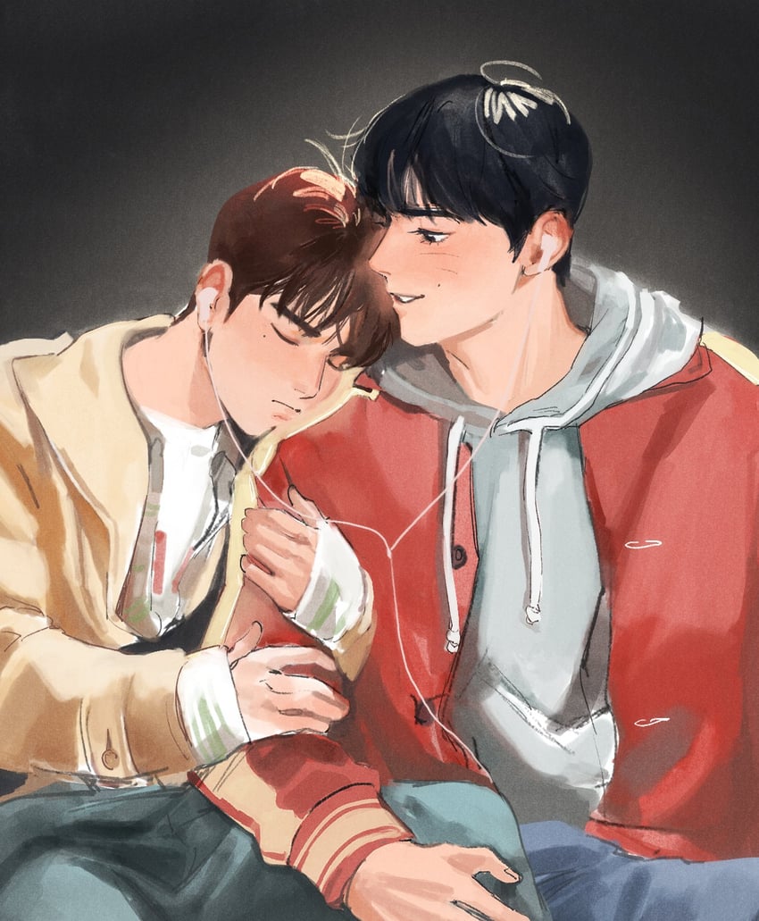 sung han-bin and zhang hao (real life and 1 more) drawn by haotmeal