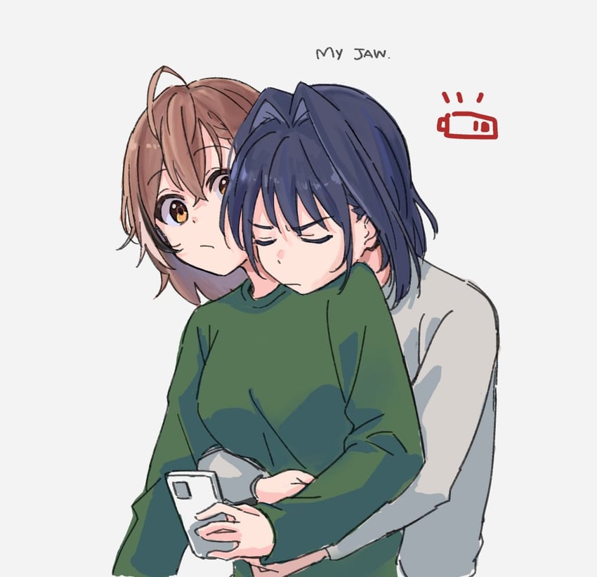 ouro kronii and nanashi mumei (hololive and 1 more) drawn by kisuu_(oddnumberr_)