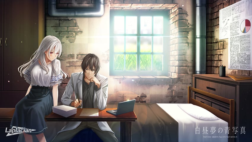 yonagi and kaito (hakuchuumu no aojashin and 1 more) drawn by shimofuri