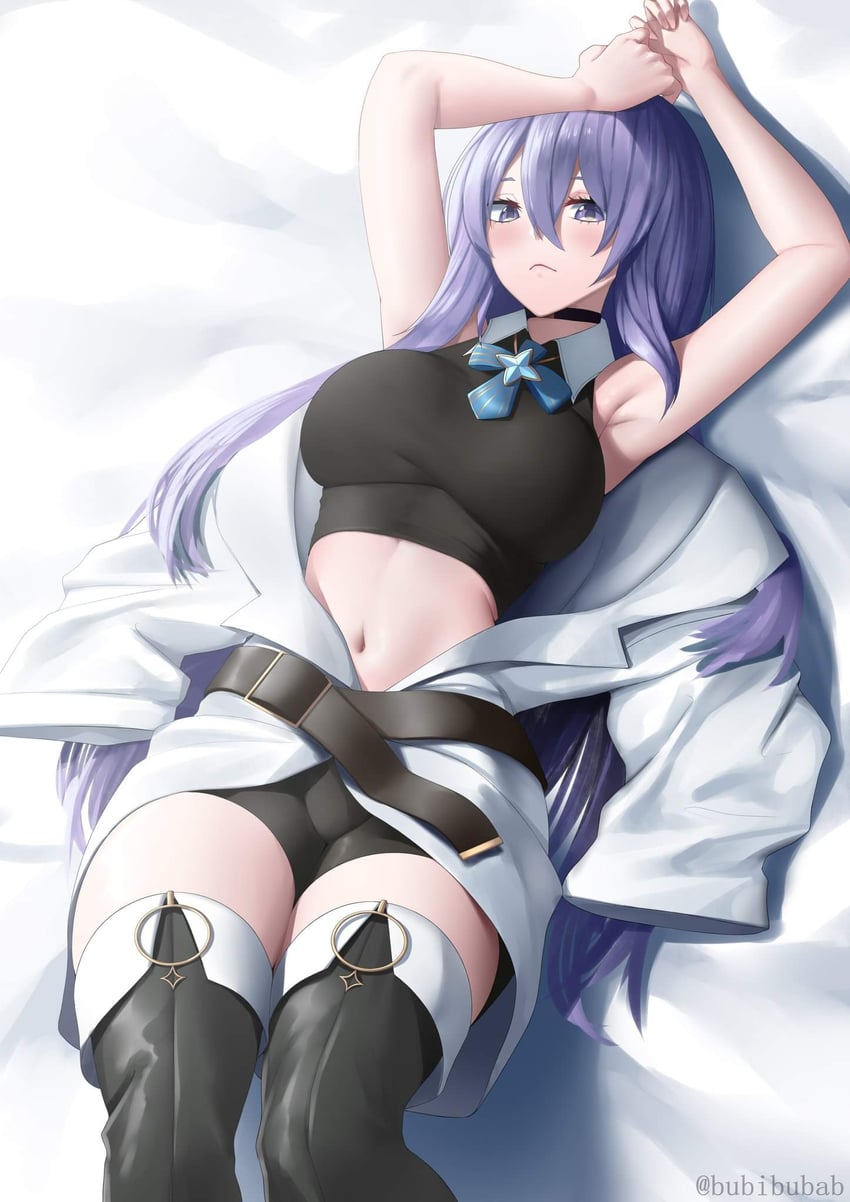 moona hoshinova (hololive and 1 more) drawn by rev60