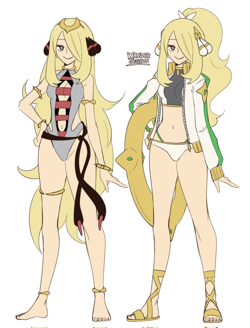 cynthia, giratina, and arceus (pokemon and 1 more) drawn by wanderjegson
