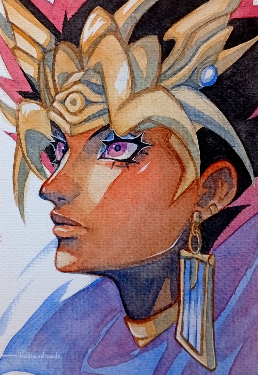 atem (yu-gi-oh! and 1 more) drawn by suba_rashii