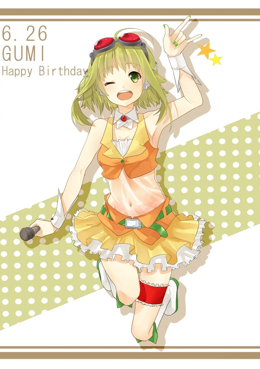 gumi (vocaloid) drawn by shun-syun