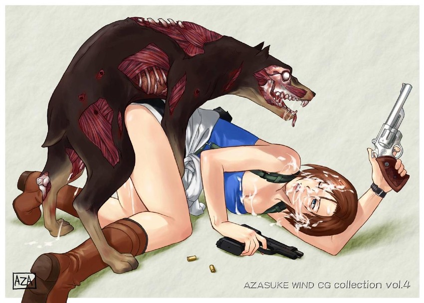jill valentine (resident evil and 1 more) drawn by azasuke