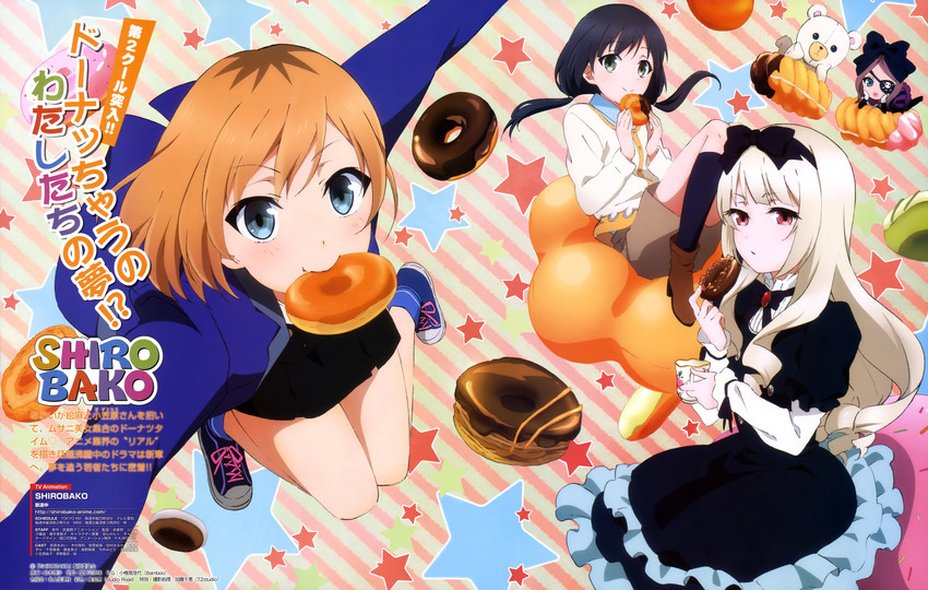 miyamori aoi, yasuhara ema, ogasawara rinko, roro, and mimuji (shirobako and 1 more) drawn by suzuki_risa_(inuinu_dairi)