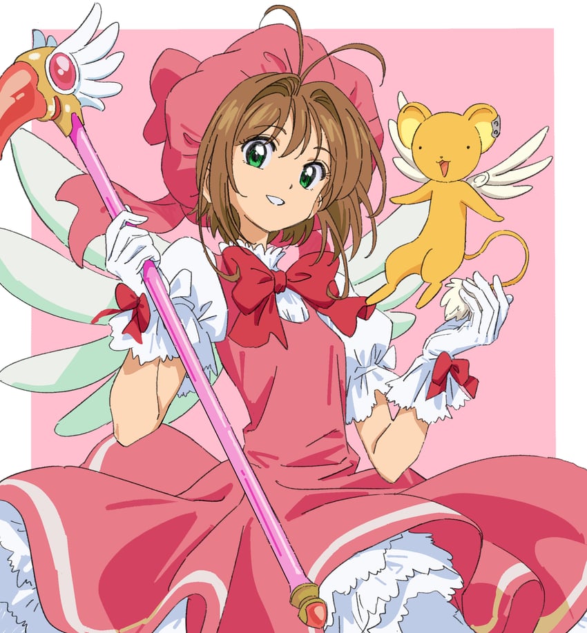 kinomoto sakura and kero (cardcaptor sakura) drawn by tokoyasinaka