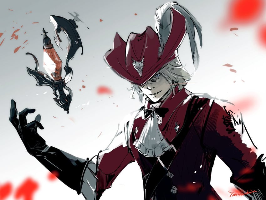 red mage and x'rhun tia (final fantasy and 1 more) drawn by yabuka_shiwa