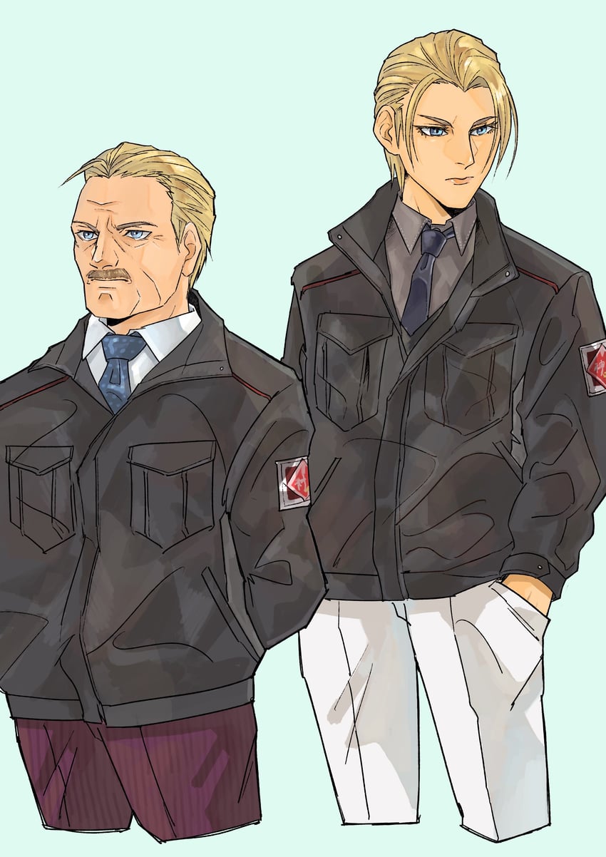 rufus shinra and president shinra (final fantasy and 2 more) drawn by nomoss06
