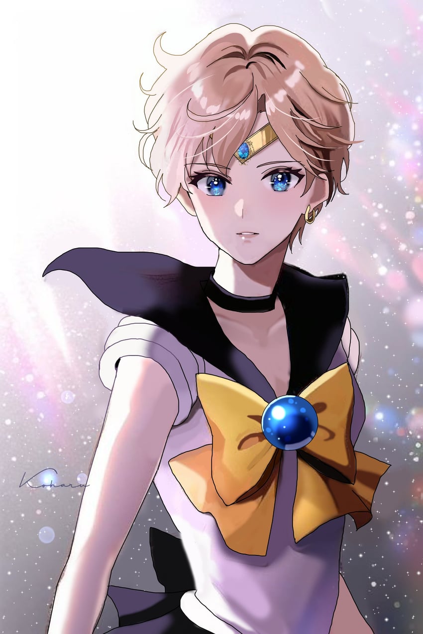 ten'ou haruka and sailor uranus (bishoujo senshi sailor moon) drawn by koharumichi