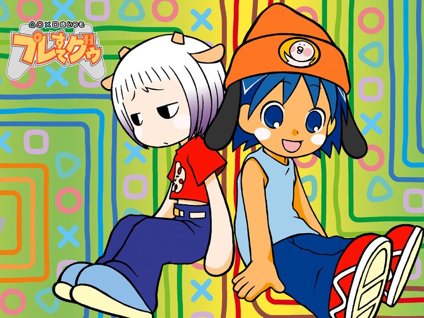 parappa, lammy, guu, and hare (parappa the rapper and 2 more)