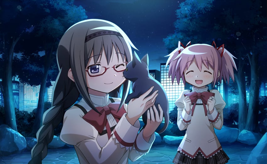 akemi homura, kaname madoka, and amy (mahou shoujo madoka magica and 1 more)