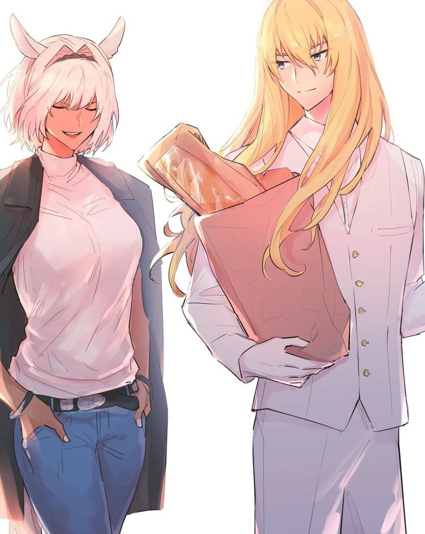 caenis and kirschtaria wodime (fate and 1 more) drawn by sabamori