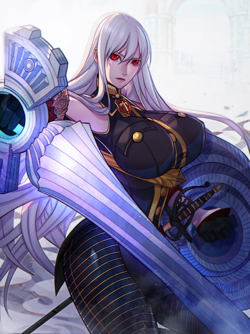 selvaria bles (senjou no valkyria and 1 more) drawn by xuuikie_ashe