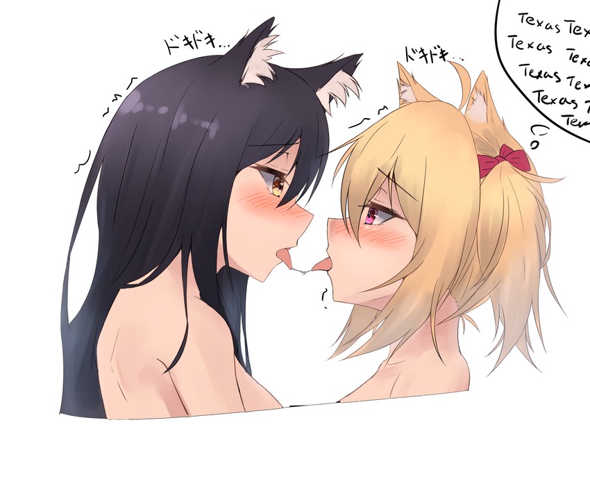 texas and sora (arknights) drawn by hane_(8ne_k)