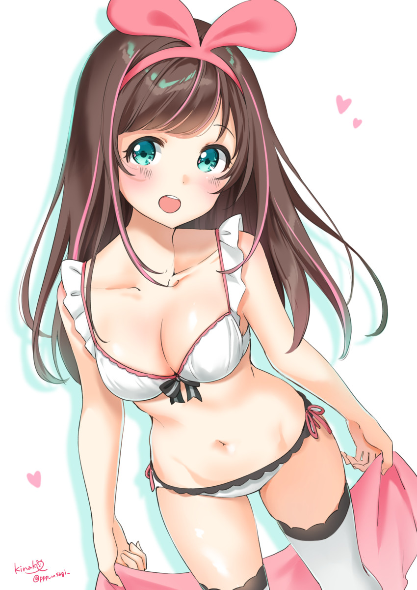 kizuna ai (kizuna ai inc.) drawn by kinako_(shiratama_mochi)