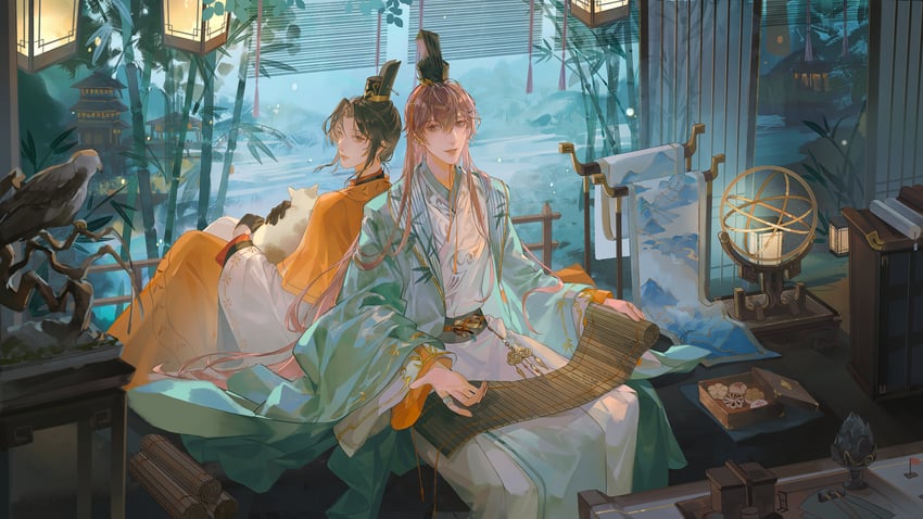 guanglingwang and yuan ji (code: kite) drawn by azz_(azhaoaki)