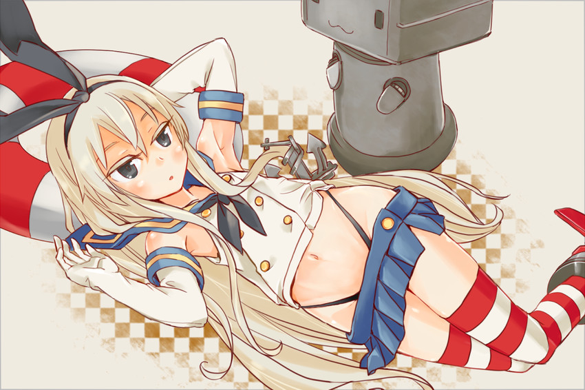shimakaze and rensouhou-chan (kantai collection) drawn by galahad_01