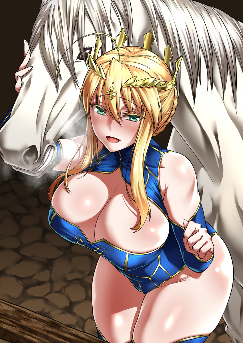 artoria pendragon (fate and 1 more) drawn by f.w.zholic