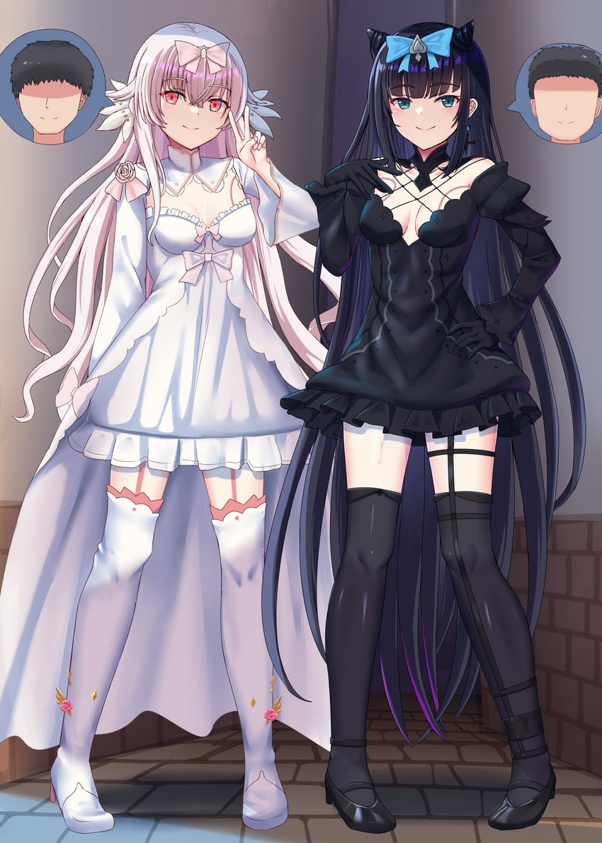 hikari and tairitsu (arcaea) drawn by nuppunuppu