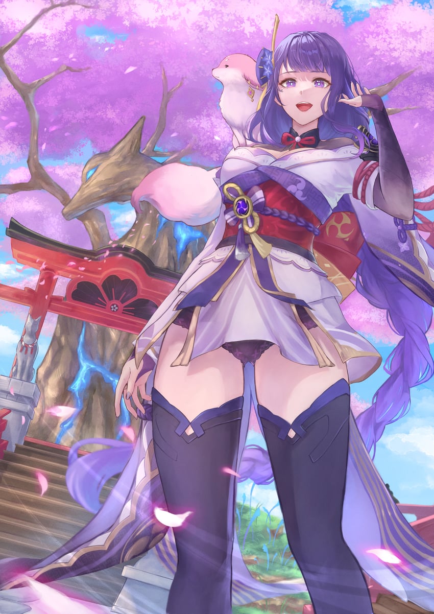 raiden shogun and yae miko (genshin impact) drawn by koko_(koko67956359)