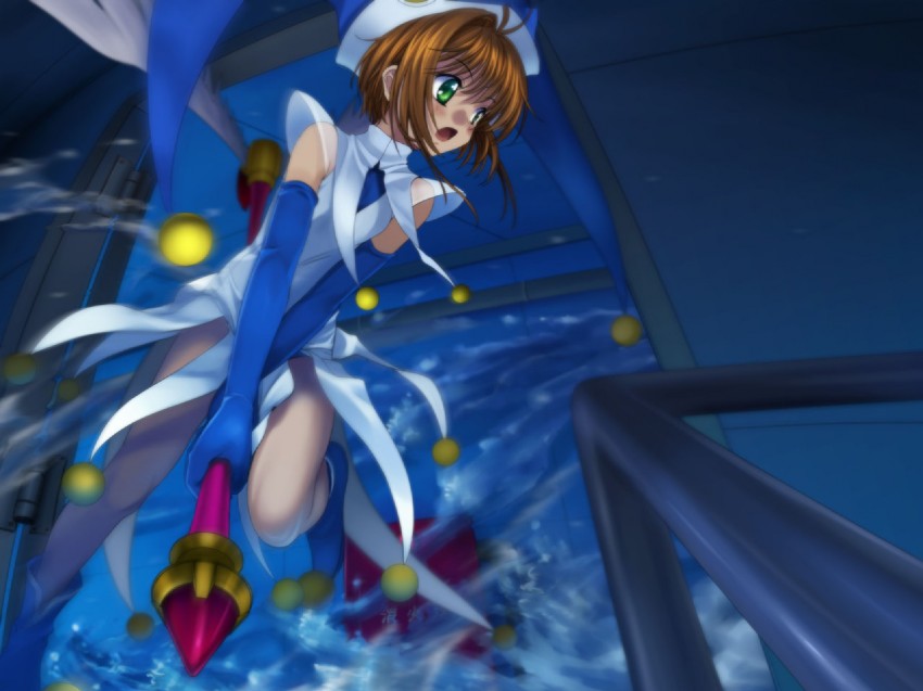 kinomoto sakura and watery (cardcaptor sakura) drawn by mutsuki_(moonknives)