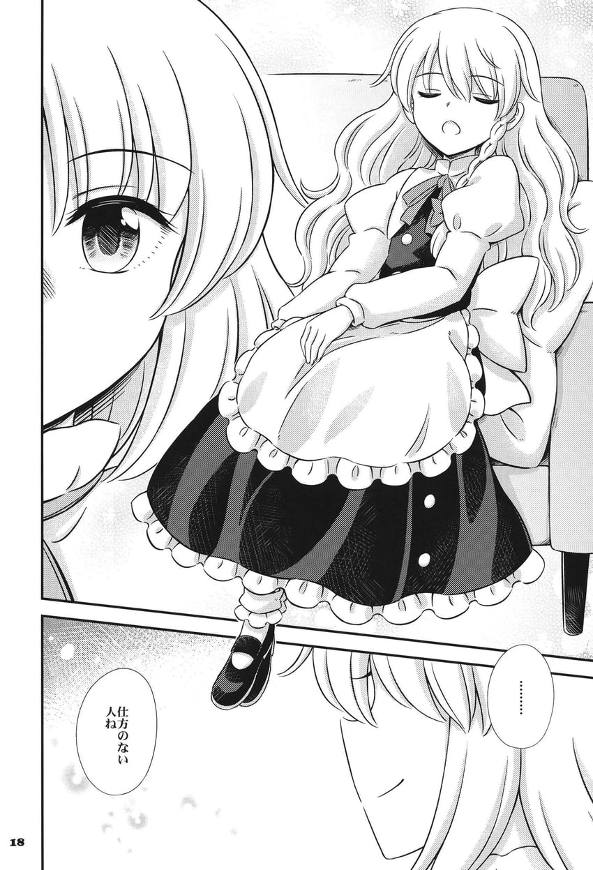 kirisame marisa and alice margatroid (touhou) drawn by hirasaka_makoto