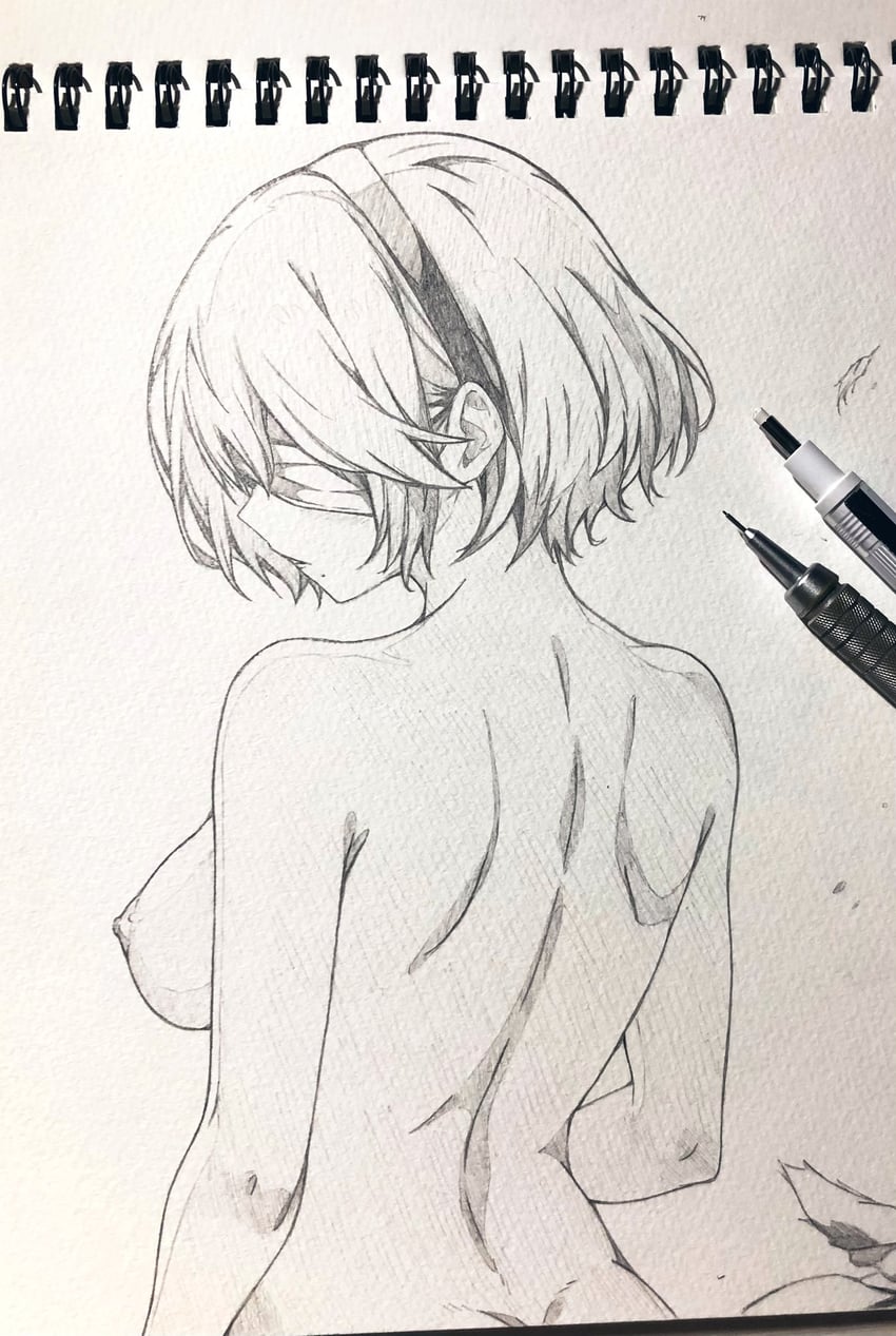2b (nier and 1 more) drawn by seishun_dendeke