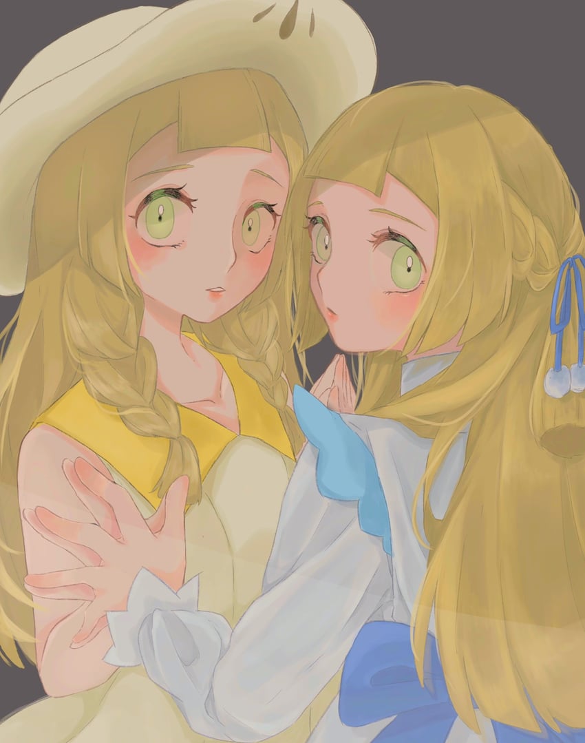 nihilego and lillie (pokemon and 1 more) drawn by yuyuyu_uma