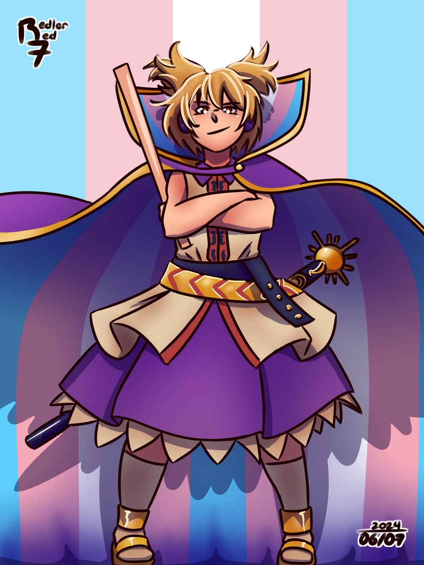 toyosatomimi no miko (touhou) drawn by redlerred7