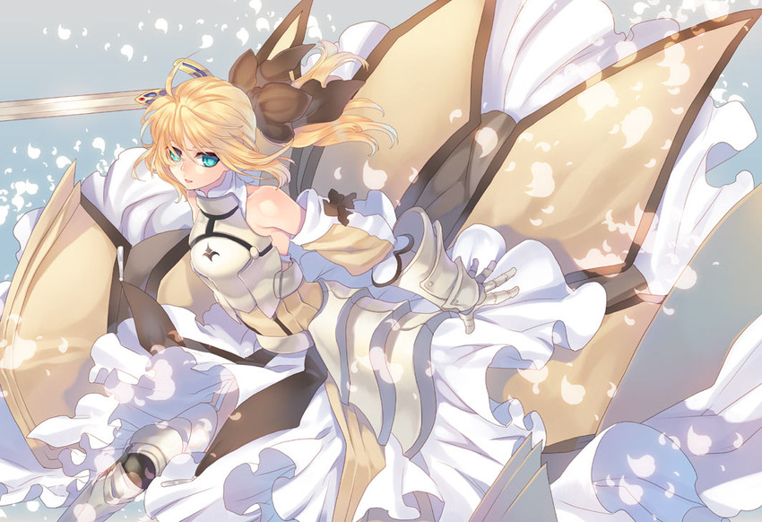 artoria pendragon and saber lily (fate and 1 more) drawn by tenkuu_sphere