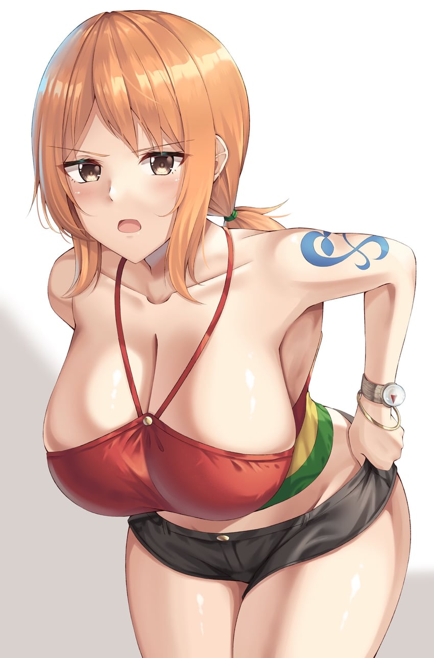 nami (one piece and 1 more) drawn by amagi_korona