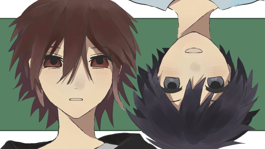 isoi haruki and isoi reiji (saibou shinkyoku) drawn by mooncakegang