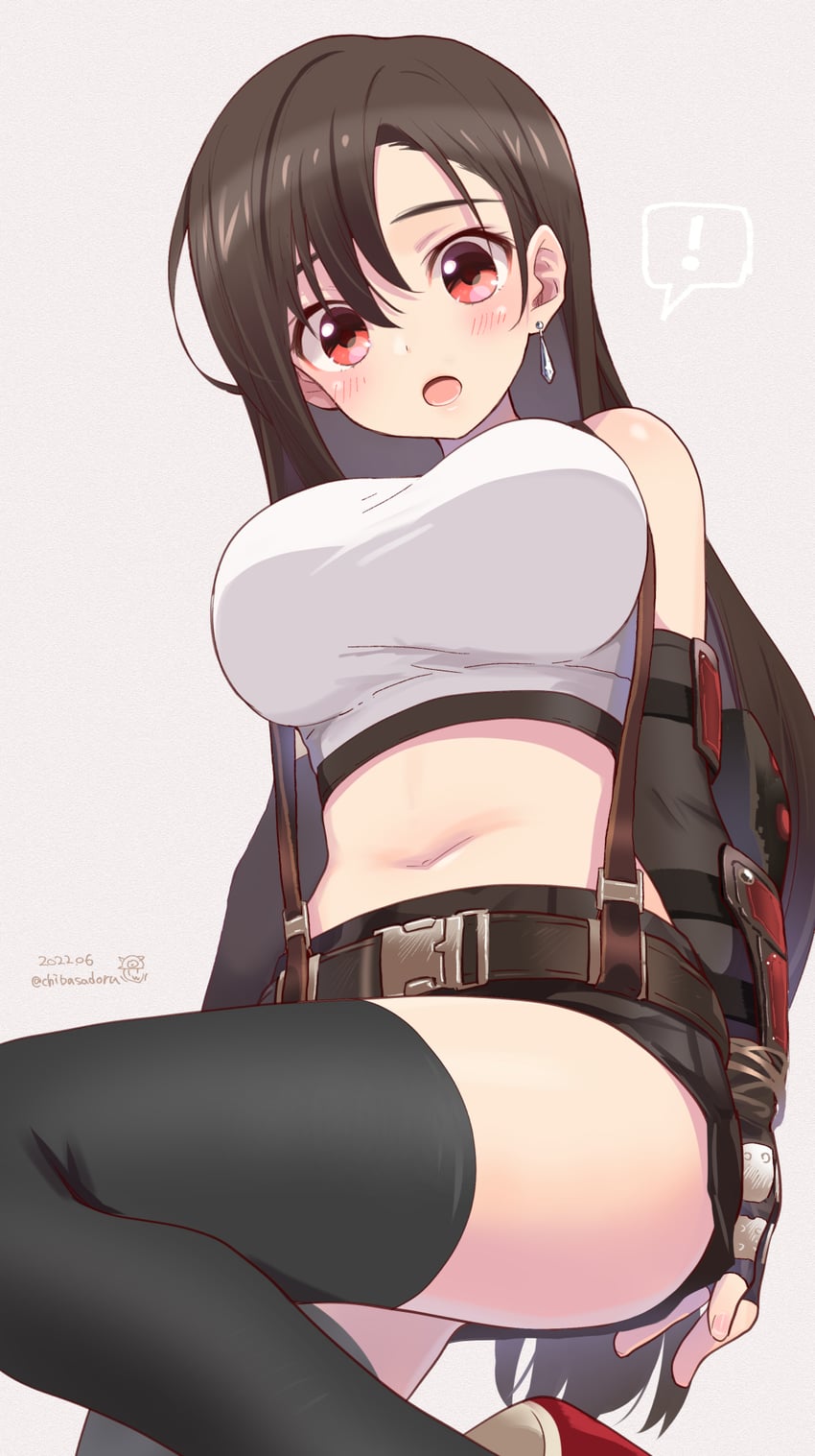 tifa lockhart (final fantasy and 2 more) drawn by chiba_sadoru