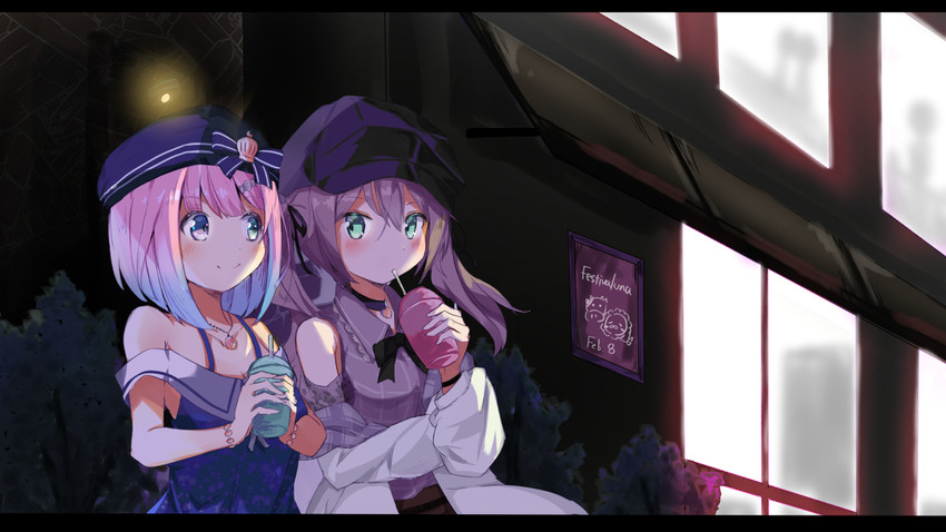 natsuiro matsuri and himemori luna (hololive) drawn by 0344