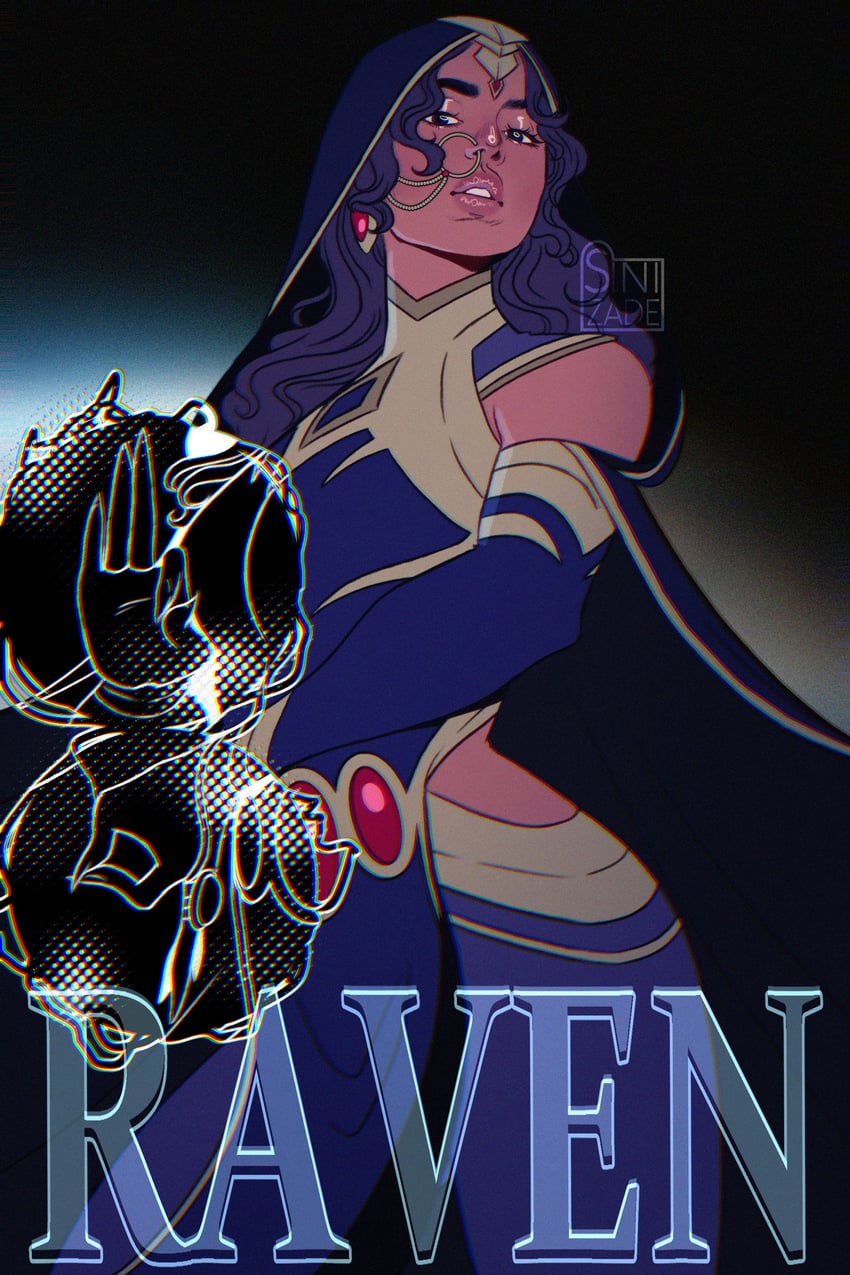raven (dc comics and 1 more) drawn by samandriade