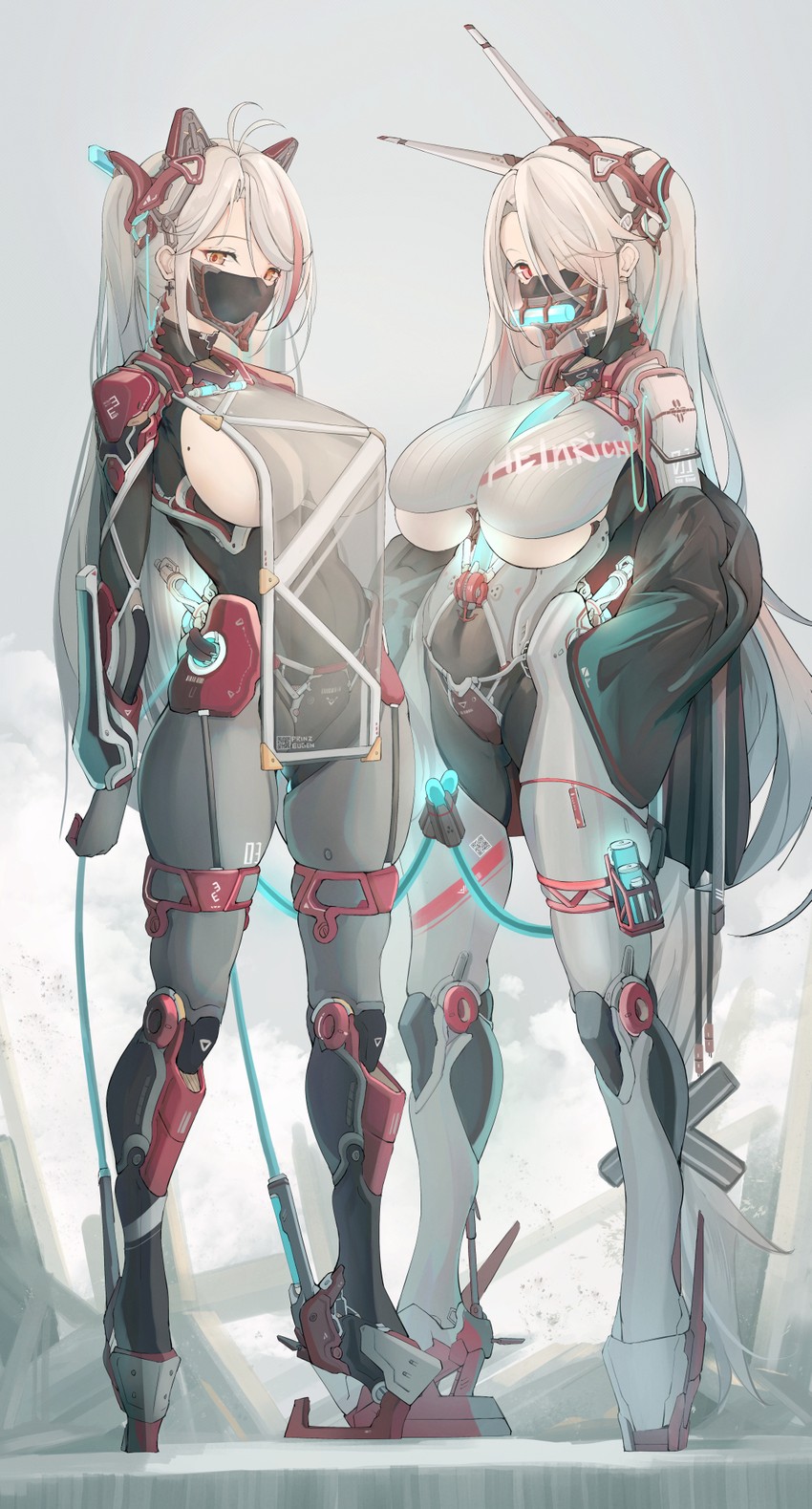 prinz eugen and prinz heinrich (azur lane) drawn by yusha_m