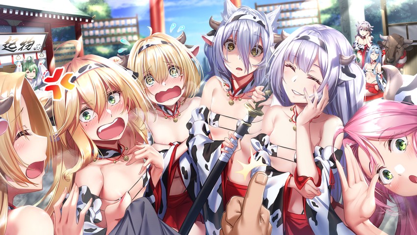 commander, akashi, cleveland, admiral hipper, ajax, and 5 more (azur lane) drawn by asane_ken