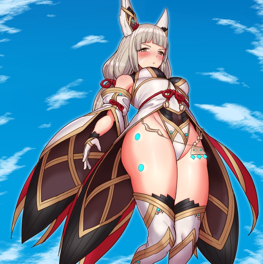 nia (xenoblade chronicles and 1 more) drawn by tyranu