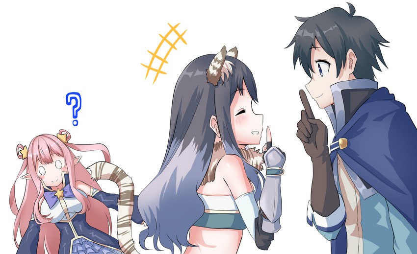 yuuki, shiori, and hatsune (princess connect!) drawn by yamano_rokamizu