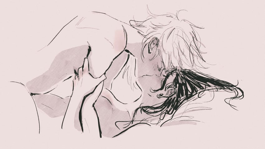 gojou satoru and getou suguru (jujutsu kaisen) drawn by nalonzooo